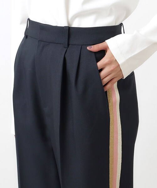 OPAQUE.CLIP（オペークドットクリップ）の「◆サイドライン落ち感ワイドパンツ/ウールライク【洗濯機洗い可】（その他パンツ・レディース・グレー/ネイビー・36/40/38）」の11枚目の写真