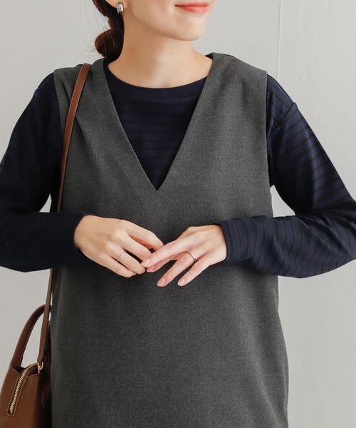 URBAN RESEARCH DOORS（アーバンリサーチドアーズ）の「スムースボーダーカットソー（Tシャツ/カットソー・レディース・ブラック系その他/ホワイト系その他/ブルー系その他・MEDIUM）」の21枚目の写真