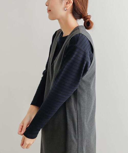 URBAN RESEARCH DOORS（アーバンリサーチドアーズ）の「スムースボーダーカットソー（Tシャツ/カットソー・レディース・ブラック系その他/ホワイト系その他/ブルー系その他・MEDIUM）」の19枚目の写真