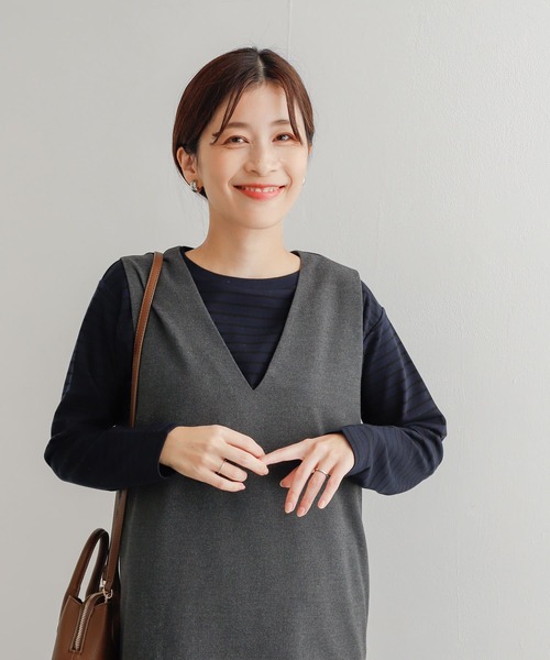 URBAN RESEARCH DOORS（アーバンリサーチドアーズ）の「スムースボーダーカットソー（Tシャツ/カットソー・レディース・ブラック系その他/ホワイト系その他/ブルー系その他・MEDIUM）」の17枚目の写真