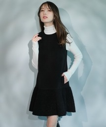 アプワイザーリッシェ　ペプラムミニジャンスカ　黒　美品 美品⁑Apuweiser-richeペプラムミニジャンスカblack - メルカリ