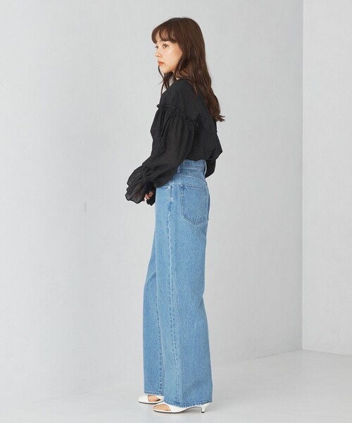 EMMEL REFINES(エメルリファインズ)の「<EMMEL REFINES>EM ハイウエスト ストレート デニムパンツ(デニムパンツ・レディース・コバルトブルー/ダークグレー・S/M/XS)」の11枚目の写真