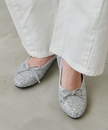 Aunt Marie's | ラメリボンバレーシューズ(バレエシューズ)