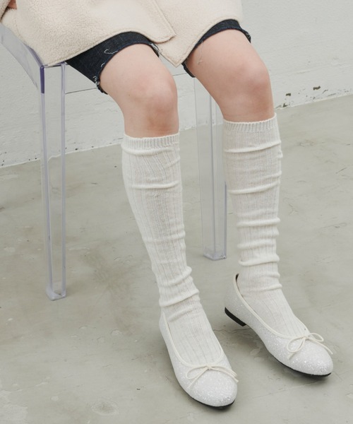 Aunt Marie's（アントマリーズ）の「ラメリボンバレーシューズ（バレエシューズ・レディース・ブラック/ホワイト/シルバー・M/S/L）」の17枚目の写真