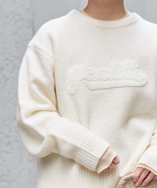 IENA（イエナ）の「gentille ロゴニットプルオーバー（ニット/セーター