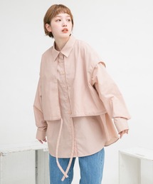 KBF | ストライプレイヤードBIGシャツ(シャツ/ブラウス)