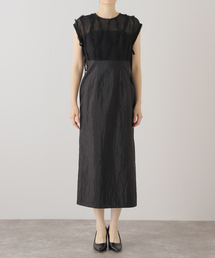 【kaene/カエン】ドッキングハイウエストドレス