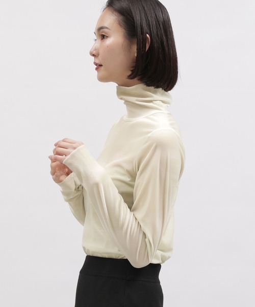 LAKOLE（ラコレ）の「マーブルベロアタートル / 107732（その他トップス・レディース・ベージュ/ライム/ブルー・SMALL/MEDIUM）」の8枚目の写真