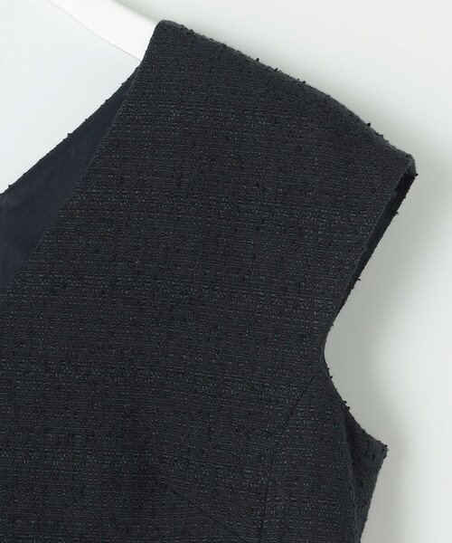 APPLAUDIR】シャイニーツイード パールデザインドレス