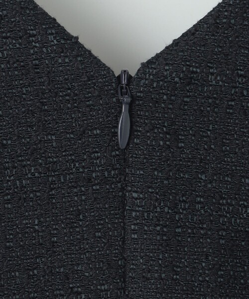 APPLAUDIR】シャイニーツイード パールデザインドレス