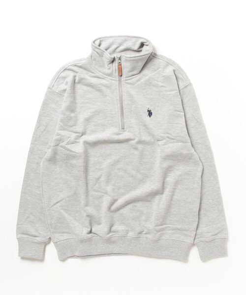 U.S. POLO ASSN.(ユーエスポロアッスン)の「U.S. POLO ASSN.ハーフジップ(スウェット・レディース・ブラック/グレー/オフホワイト/グリーン系その他/ネイビー・L/M)」の3枚目の写真