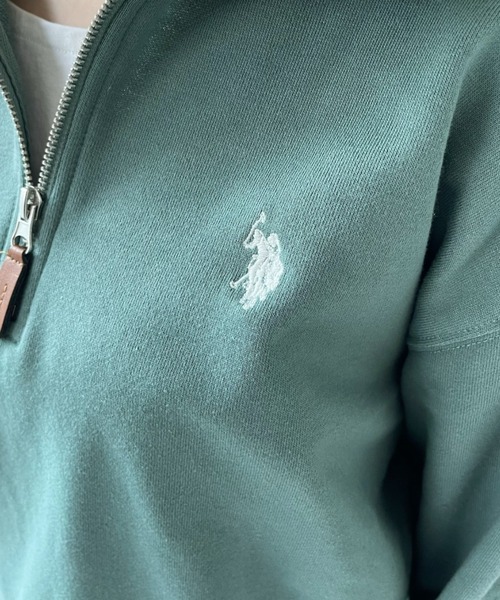 U.S. POLO ASSN.(ユーエスポロアッスン)の「U.S. POLO ASSN.ハーフジップ(スウェット・レディース・ブラック/グレー/オフホワイト/グリーン系その他/ネイビー・L/M)」の11枚目の写真