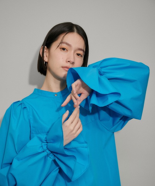 【WEB限定】スリーブコンシャスクロップドシャツ（シャツ/ブラウス）｜ADAM ET ROPE'（アダムエロペ）