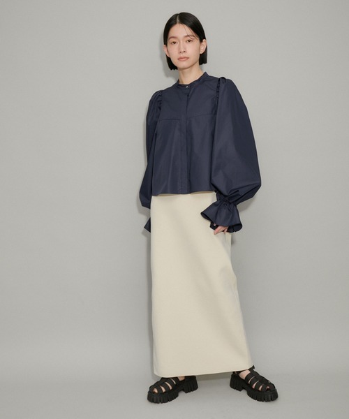 【WEB限定】スリーブコンシャスクロップドシャツ（シャツ/ブラウス）｜ADAM ET ROPE'（アダムエロペ）