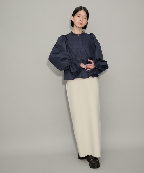 【WEB限定】スリーブコンシャスクロップドシャツ（シャツ/ブラウス）｜ADAM ET ROPE'（アダムエロペ）