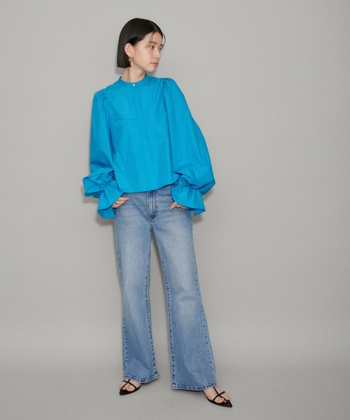 【WEB限定】スリーブコンシャスクロップドシャツ（シャツ/ブラウス）｜ADAM ET ROPE'（アダムエロペ）