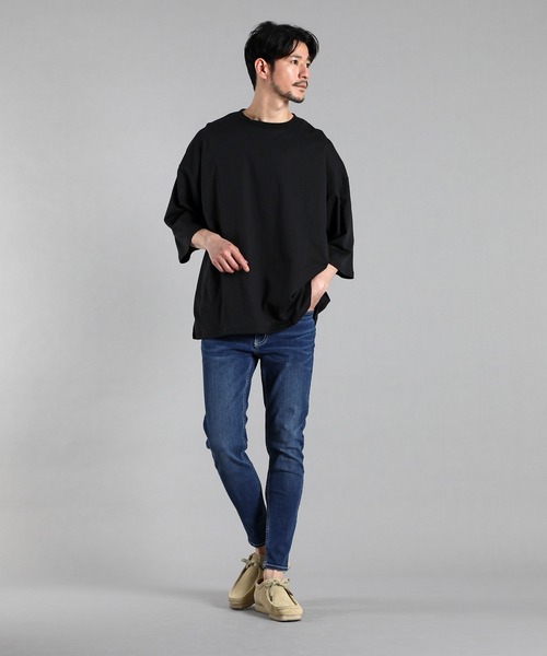 LANVIN en Bleu（ランバンオンブルー）の「2層構造 クールマックス オーバーサイズ シンプルTシャツ（Tシャツ/カットソー・メンズ・ブルーグレー/ブラック/グレイッシュベージュ/ホワイト・52/50/48/46）」の20枚目の写真