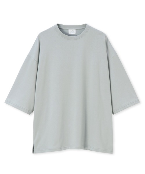 LANVIN en Bleu（ランバンオンブルー）の「2層構造 クールマックス オーバーサイズ シンプルTシャツ（Tシャツ/カットソー・メンズ・ブルーグレー/ブラック/グレイッシュベージュ/ホワイト・52/50/48/46）」の9枚目の写真