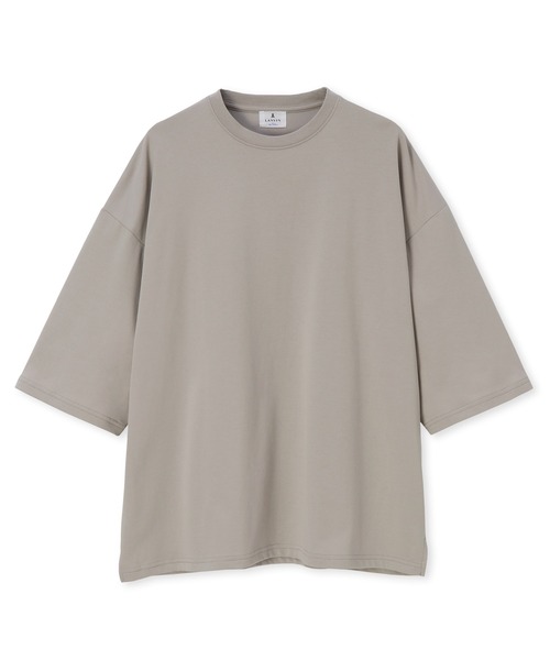 LANVIN en Bleu（ランバンオンブルー）の「2層構造 クールマックス オーバーサイズ シンプルTシャツ（Tシャツ/カットソー・メンズ・ブルーグレー/ブラック/グレイッシュベージュ/ホワイト・52/50/48/46）」の7枚目の写真