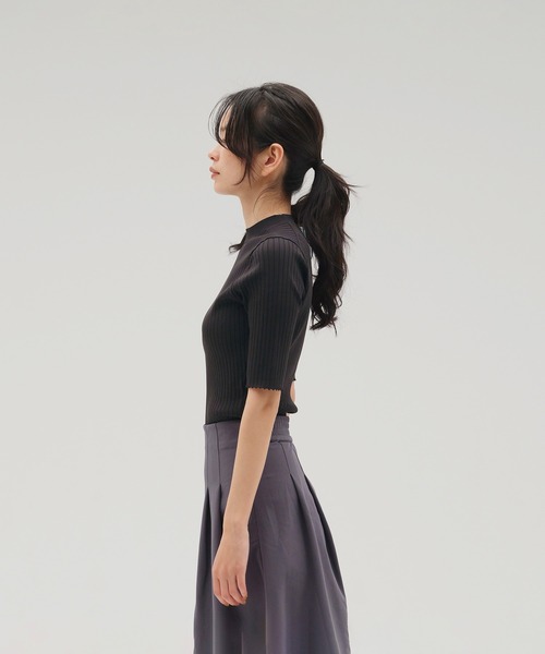 NEW BALANCE(ニューバランス)の「MET24 Knit Short Sleeve Tee(Tシャツ/カットソー・レディース・ライトベージュ/ブラック/ホワイト・ONE SIZE)」の6枚目の写真