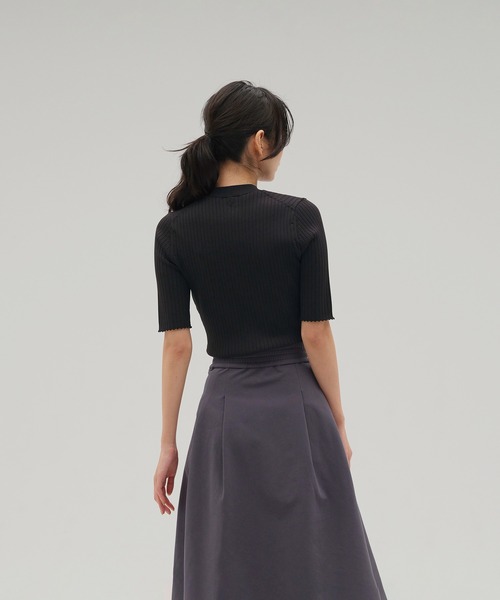 NEW BALANCE(ニューバランス)の「MET24 Knit Short Sleeve Tee(Tシャツ/カットソー・レディース・ライトベージュ/ブラック/ホワイト・ONE SIZE)」の7枚目の写真