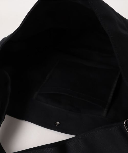 dictionary（ディクショナリー）の「【dictionary】シンプル ビッグショルダーバッグ コットンキャンバス 大容量（ショルダーバッグ・メンズ・ブラック/カーキ/ホワイト・FREE）」の8枚目の写真