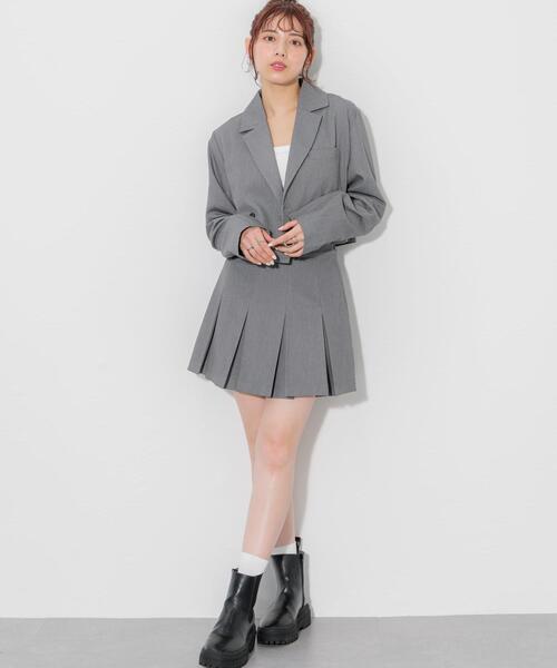 INGNI(イング)の「ボックスプリーツスカパン(スカート・レディース・ブラック/ブラウン系その他2/ホワイト系その他2/グレー/アイボリー/ネイビー・FREE)」の10枚目の写真