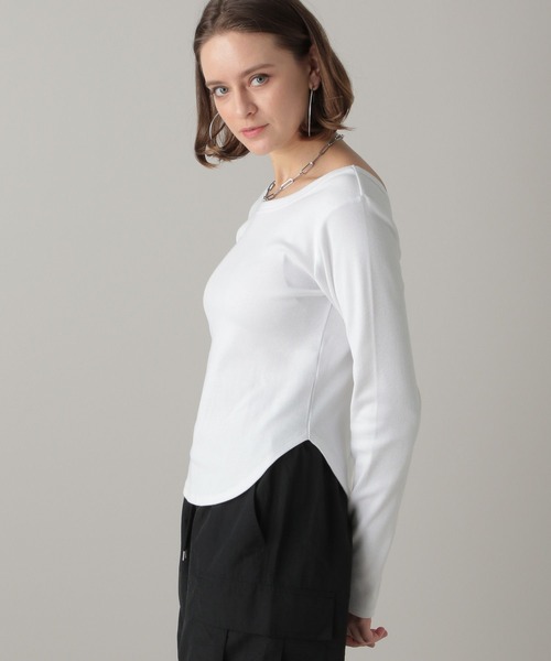 FOREVER 21（フォーエバー トゥエンティーワン）の「【2024SS】バックオープンカットプルオーバー（Tシャツ/カットソー・レディース・ブラック×ホワイト/オフホワイト/ブラック・SMALL/MEDIUM）」の20枚目の写真