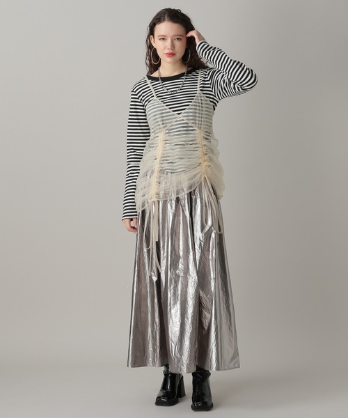 FOREVER 21（フォーエバー トゥエンティーワン）の「【2024SS】バックオープンカットプルオーバー（Tシャツ/カットソー・レディース・ブラック×ホワイト/オフホワイト/ブラック・SMALL/MEDIUM）」の10枚目の写真