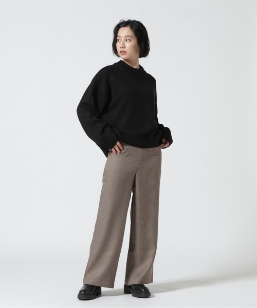 DETAILS(ディテールズ)の「DETAILS/ディテイルズ/千鳥チェックパンツ(その他パンツ・レディース・ブラウン・F)」の3枚目の写真