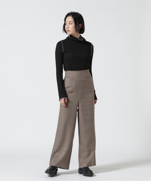 DETAILS(ディテールズ)の「DETAILS/ディテイルズ/千鳥チェックパンツ(その他パンツ・レディース・ブラウン・F)」の6枚目の写真