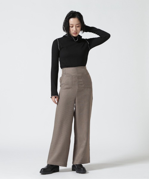 DETAILS(ディテールズ)の「DETAILS/ディテイルズ/千鳥チェックパンツ(その他パンツ・レディース・ブラウン・F)」の5枚目の写真