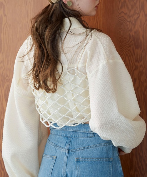 archives(アルシーヴ)の「パールビスチェ(ベスト・レディース・ベージュ・MEDIUM)」の10枚目の写真