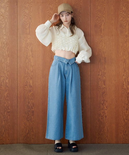 archives(アルシーヴ)の「パールビスチェ(ベスト・レディース・ベージュ・MEDIUM)」の4枚目の写真