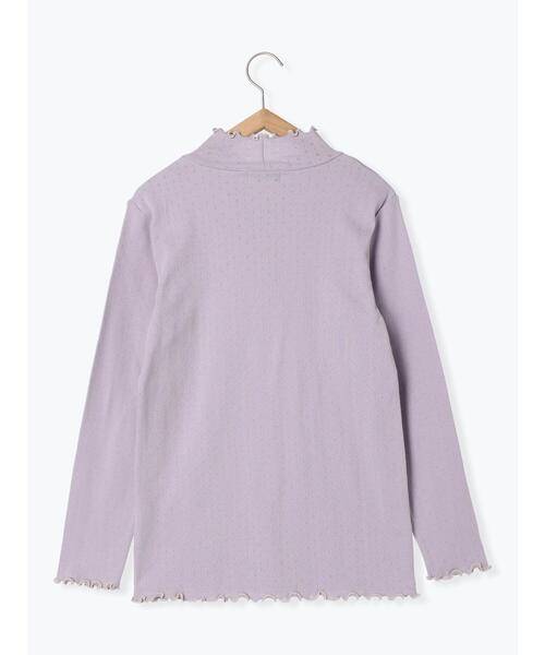 Samansa Mos2（サマンサ モスモス）の「パターンメッシュ配色メローハイネックカットソー（Tシャツ/カットソー・レディース・イエロー/モカ/パープル/キナリ・F）」の20枚目の写真