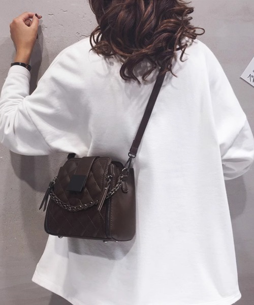 Miniministore(ミニミニストア)の「ショルダーバッグ レディース 斜め掛け鞄(ショルダーバッグ・レディース・ミント/ダークブラウン/ワインレッド/ブラック/アイボリー・FREE)」の16枚目の写真