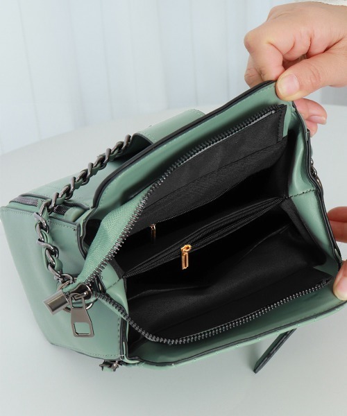 Miniministore(ミニミニストア)の「ショルダーバッグ レディース 斜め掛け鞄(ショルダーバッグ・レディース・ミント/ダークブラウン/ワインレッド/ブラック/アイボリー・FREE)」の18枚目の写真