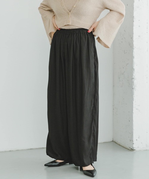 ITEMS URBANRESEARCH(アイテムズ アーバンリサーチ)の「カッセンフレアイージーパンツ(その他パンツ・レディース・グレー系その他/ブラック/ブラウン系その他・FREE)」の9枚目の写真