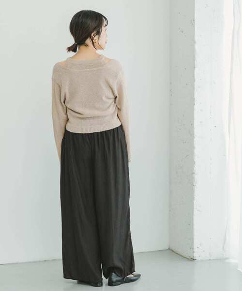 ITEMS URBANRESEARCH(アイテムズ アーバンリサーチ)の「カッセンフレアイージーパンツ(その他パンツ・レディース・グレー系その他/ブラック/ブラウン系その他・FREE)」の13枚目の写真