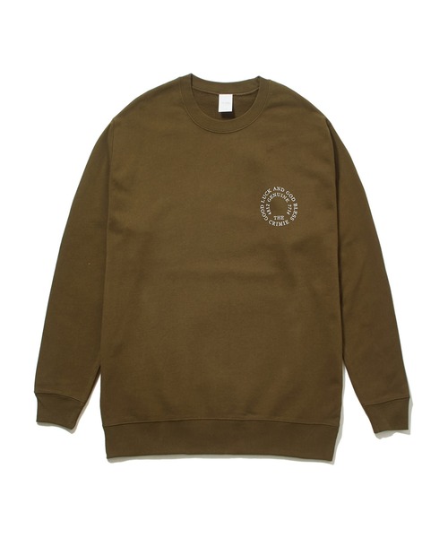 CRIMIE（クライミー）の「CIRCLE LOGO CREW SWEAT / サークル ロゴ クルー スウェット（スウェット・メンズ・ブラック/ホワイト/グリーン・S/XXL/XL/L/M）」の6枚目の写真