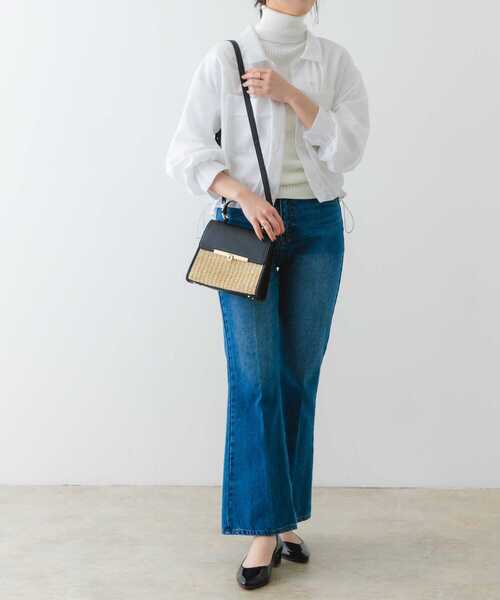 RODE SKO（ロデスコ）の「ラタン風フラップショルダーバッグ（ショルダーバッグ・レディース・ブラック/キャメル・ONE）」の10枚目の写真