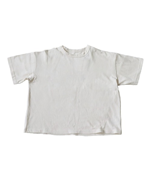 antiqua（アンティカ）の「クルーネック半袖Tシャツ（Tシャツ/カットソー・キッズ・イエロー/ネイビー/ブラック/オフホワイト/杢グレー/ピンク・130/110/120）」の11枚目の写真