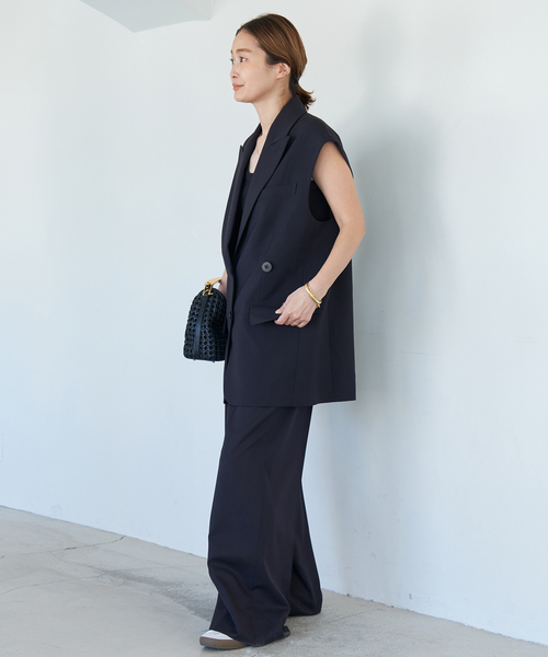 Tibi/ティビ　ベスト　ネイビー　XXSサイズ Tibi/ティビ】ベスト（テーラードジャケット）｜tibi（ティビ