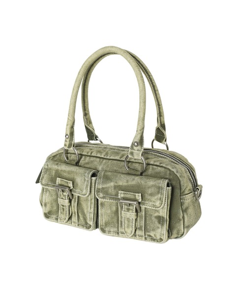 X-girl（エックスガール）の「DOUBLE POCKET HAND BAG