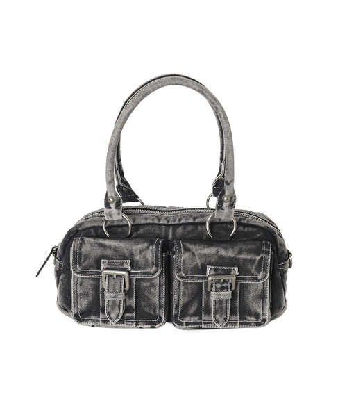 大人気 X-girl DOUBLE POCKET HAND BAG コーデのアクセントに◎ X-girl（エックスガール）の「DOUBLE POCKET HAND BAG