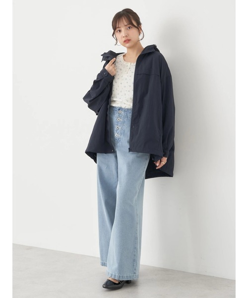 earth music&ecology（アースミュージックアンドエコロジー）の「アイレットジャガードタイトプルオーバー（Tシャツ/カットソー・レディース・ブルー/杢グレー/アイボリー/レッド・FREE）」の11枚目の写真