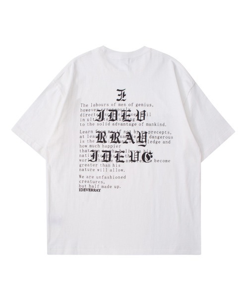 Ressaca(レサーカ)の「オーバーサイズ オールドイングリッシュ バックプリントTシャツ(Tシャツ/カットソー・メンズ・ブラック/ホワイト・M/S/XXL/XL/L)」の11枚目の写真