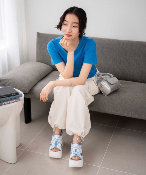 WEGO(ウィゴー)の「WEGO/ボリュームスポーツサンダル(サンダル・レディース・ブラック/その他1/ホワイト・MEDIUM/LARGE)」の11枚目の写真