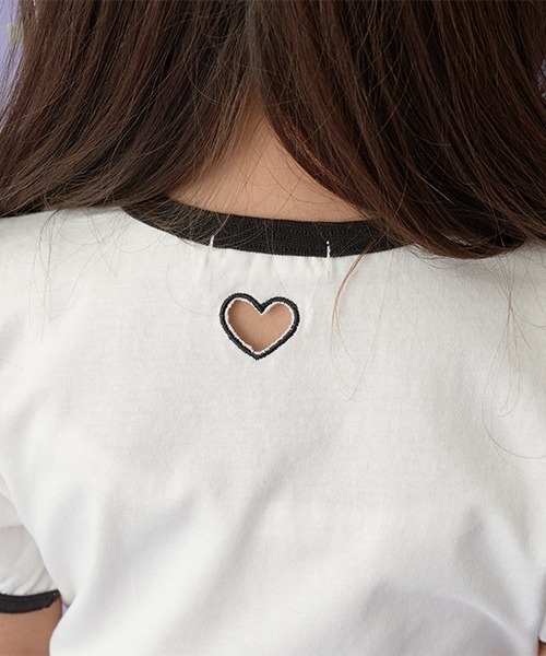 Lycee mine(リセマイン)の「【型崩れしないやわらかコットン】フロッキープリントリンガーTシャツ(Tシャツ/カットソー・キッズ・オフホワイト/トップグレー/ブラック/ライトベージュ・100cm/110cm/120cm/130cm/140cm/150cm)」の21枚目の写真