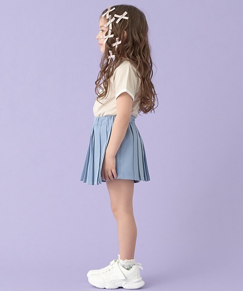 Lycee mine(リセマイン)の「【型崩れしないやわらかコットン】フロッキープリントリンガーTシャツ(Tシャツ/カットソー・キッズ・オフホワイト/トップグレー/ブラック/ライトベージュ・100cm/110cm/120cm/130cm/140cm/150cm)」の14枚目の写真